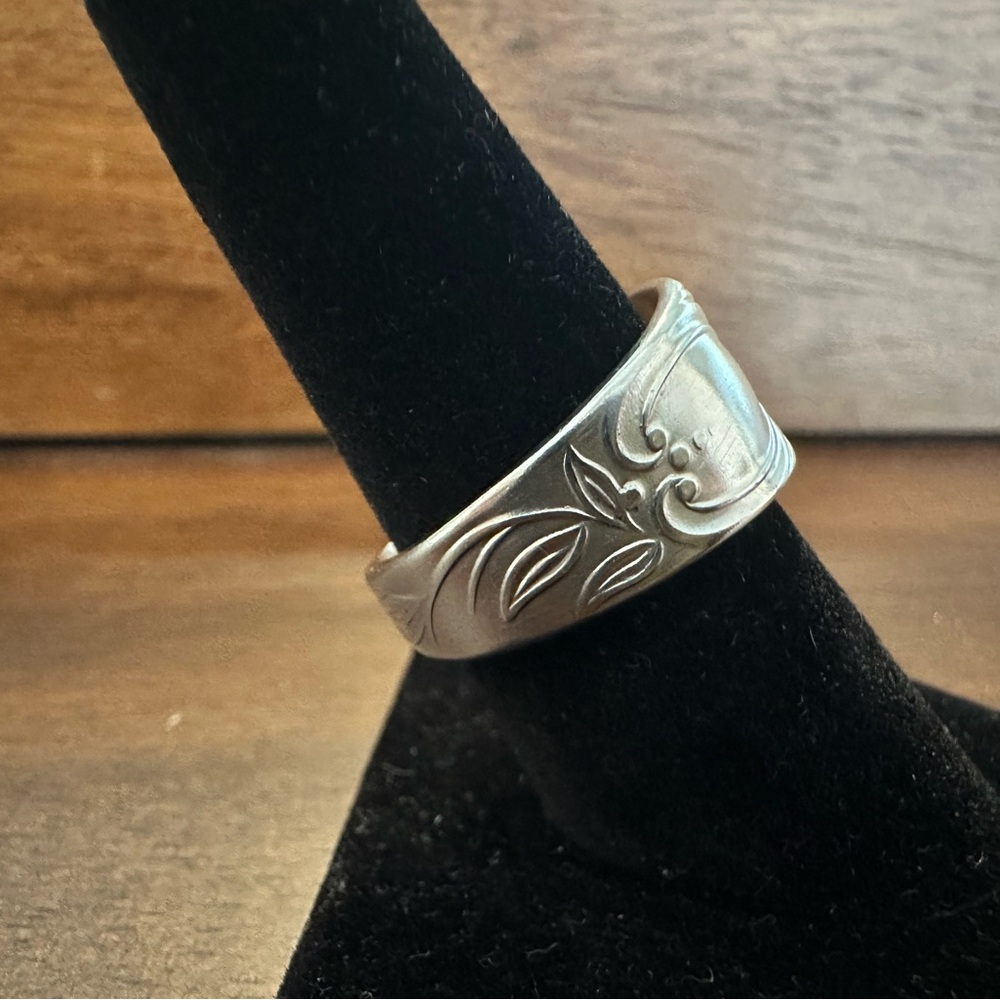 Silver Plated Spoon Ring - Picture 3 of 14